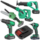 Kimo 6 Inch Cordless Chainsaw Replacement Battery, 20V, 1500mAh, Li-ion 6