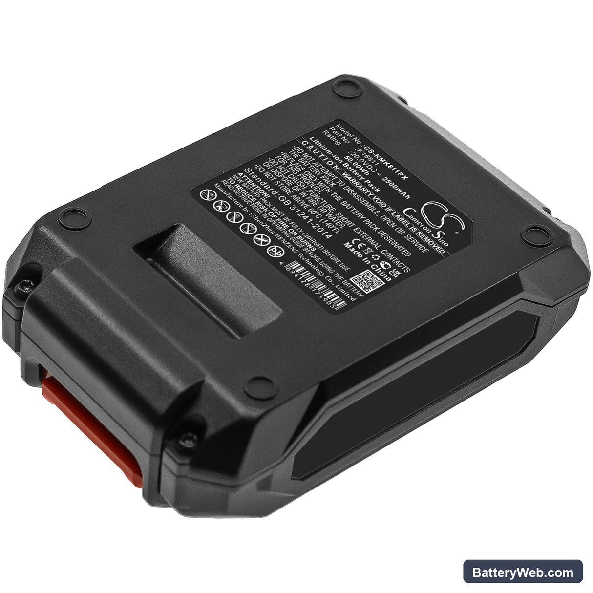 Kimo 6 Inch Cordless Chainsaw Replacement Battery, 20V, 2500mAh, Li-ion 3