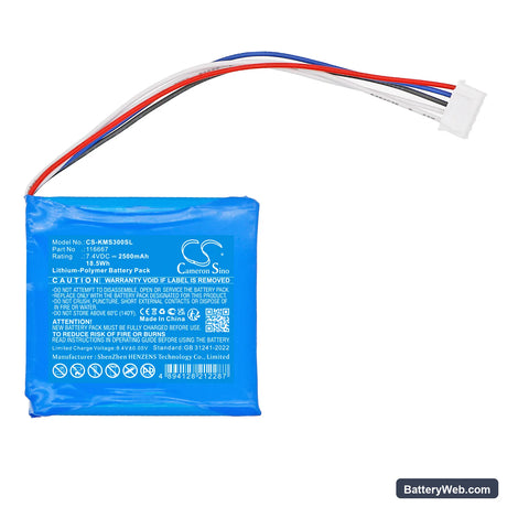 Kathrein MSK 30/L Replacement Battery, 7.4V, 2500mAh, Li-Polymer 3