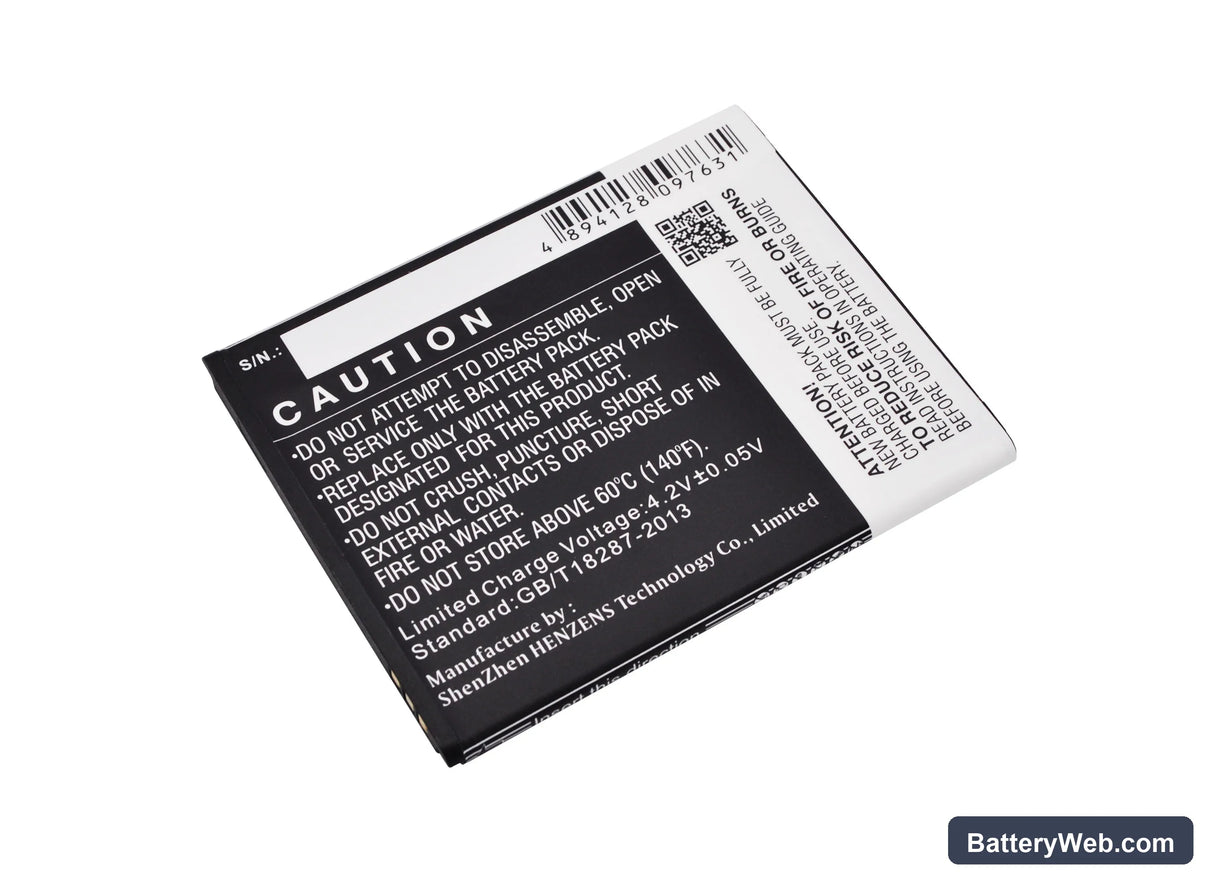 KAZAM Trooper2 5.0 Replacement Battery, 3.7V, 2000mAh, Li-ion 4