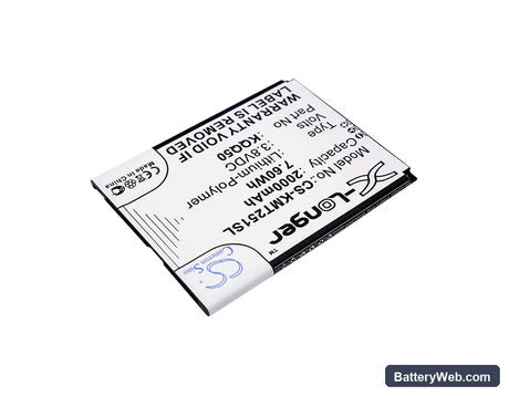 KAZAM Thunder2 5.0 Replacement Battery, 3.8V, 2000mAh, Li-Polymer 2