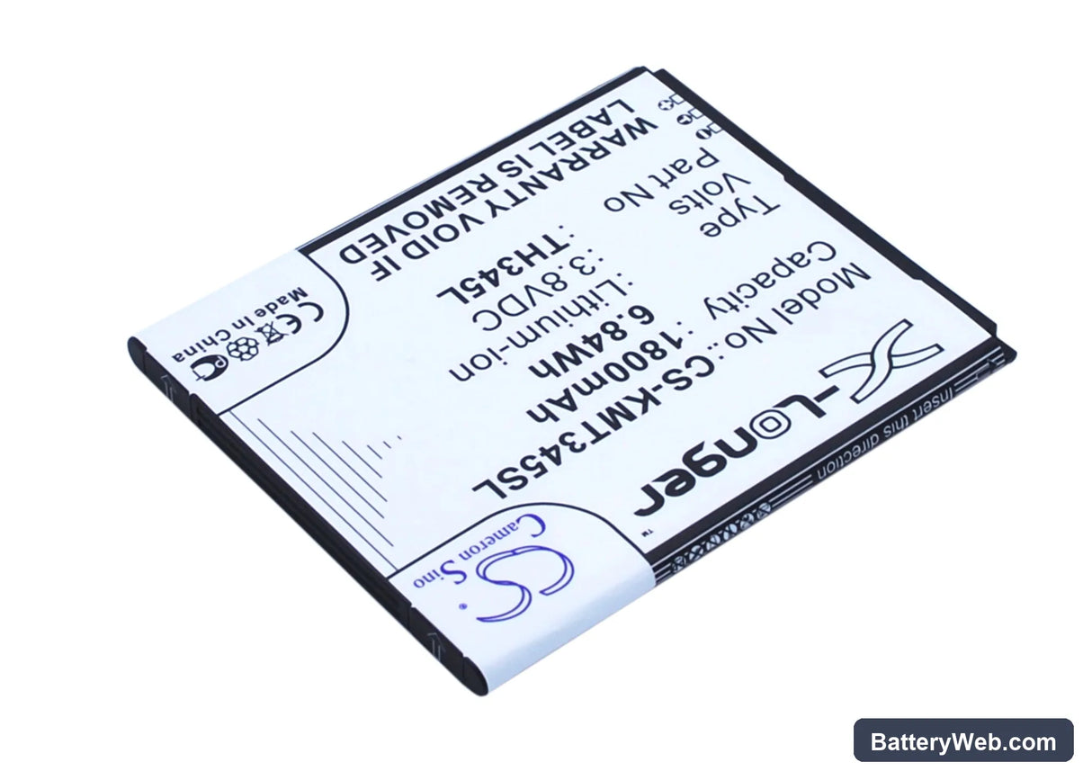 KAZAM Thunder 345L Replacement Battery, 3.8V, 1800mAh, Li-ion 2