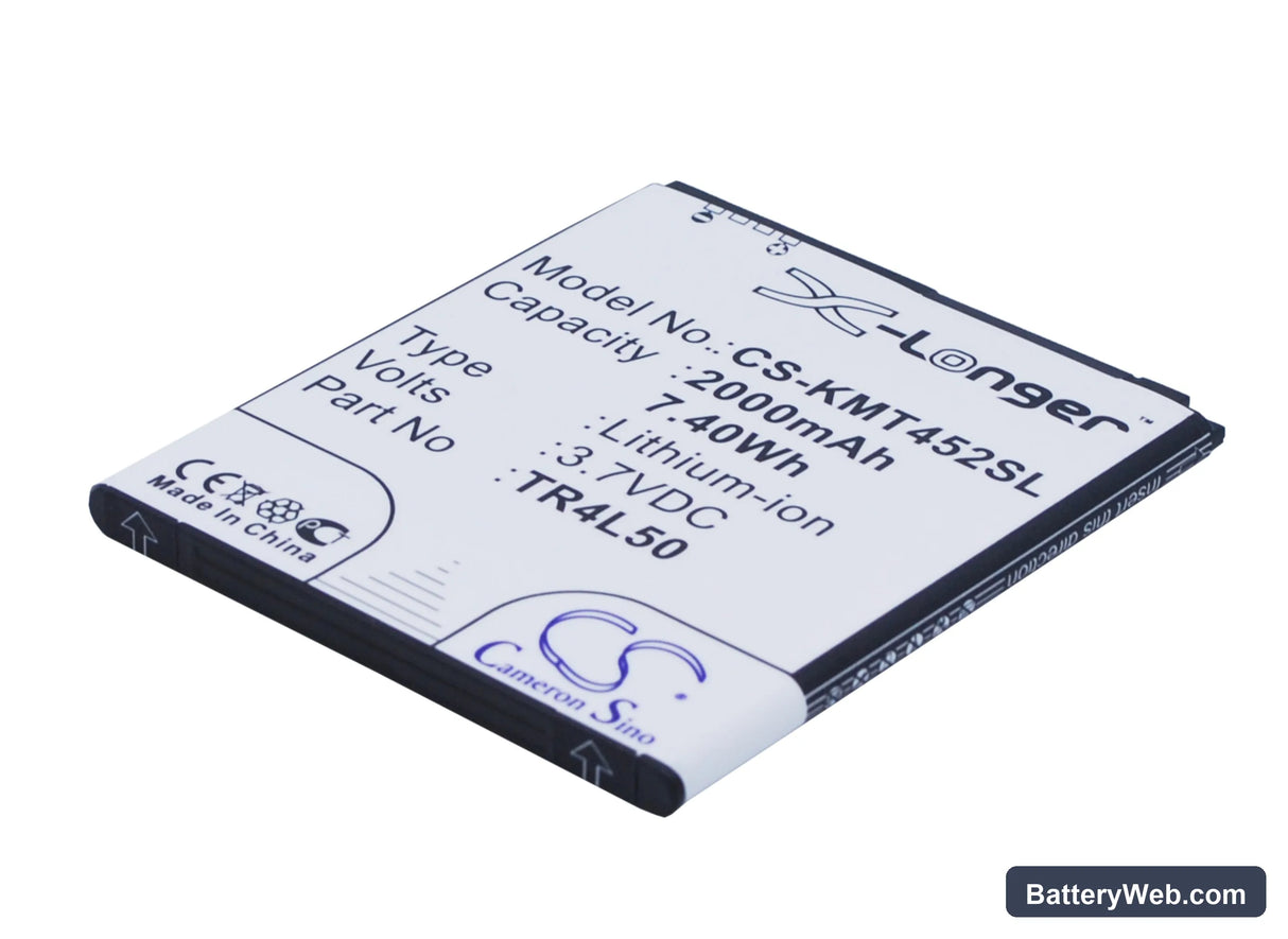 KAZAM Trooper 450L Replacement Battery, 3.7V, 2000mAh, Li-ion 2