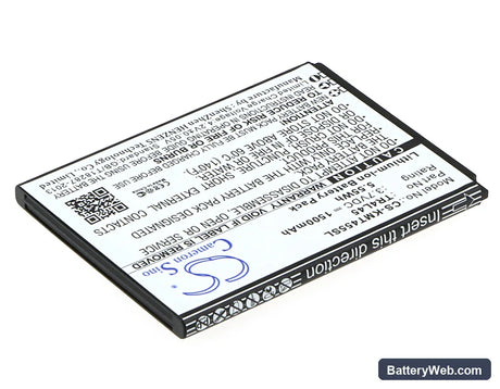 KAZAM Trooper 445L Replacement Battery, 3.7V, 1500mAh, Li-ion 2
