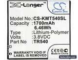 KAZAM Trooper 540 Replacement Battery, 3.8V, 1700mAh, Li-Polymer 5