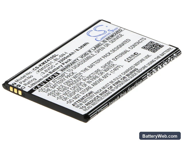 Kruger&Matz Live 2 Replacement Battery, 3.8V, 2200mAh, Li-ion 1