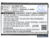 Kruger&Matz Live 2 Replacement Battery, 3.8V, 2200mAh, Li-ion 5