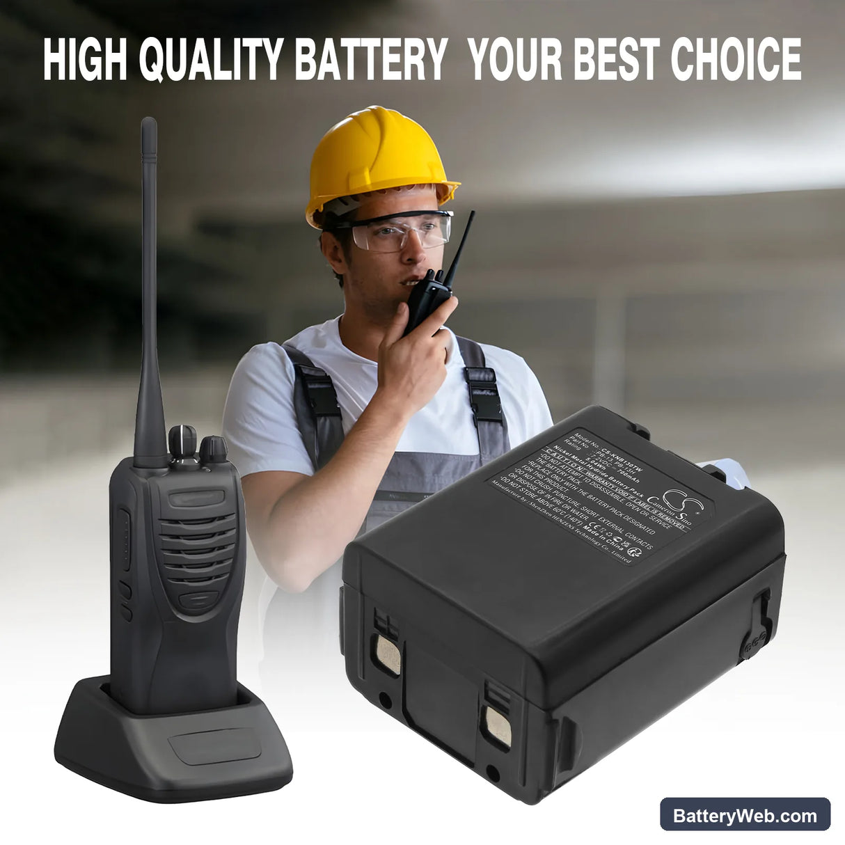 Kenwood TK-25A Replacement Battery, 7.2V, 700mAh, Ni-MH 6