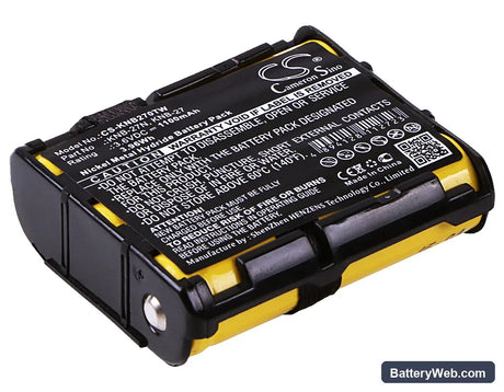 Kenwood TK-3130 Replacement Battery, 3.6V, 1100mAh, Ni-MH 1