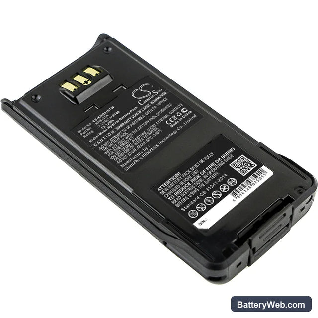 Kenwood NX-210 Replacement Battery, 7.2V, 2100mAh, Ni-MH 1