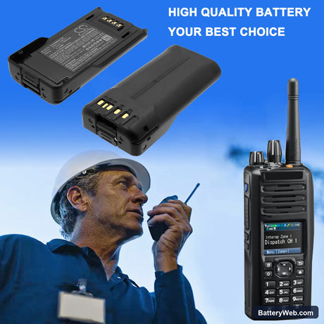 Kenwood P25 Replacement Battery, 7.4V, 1800mAh, Li-ion 6