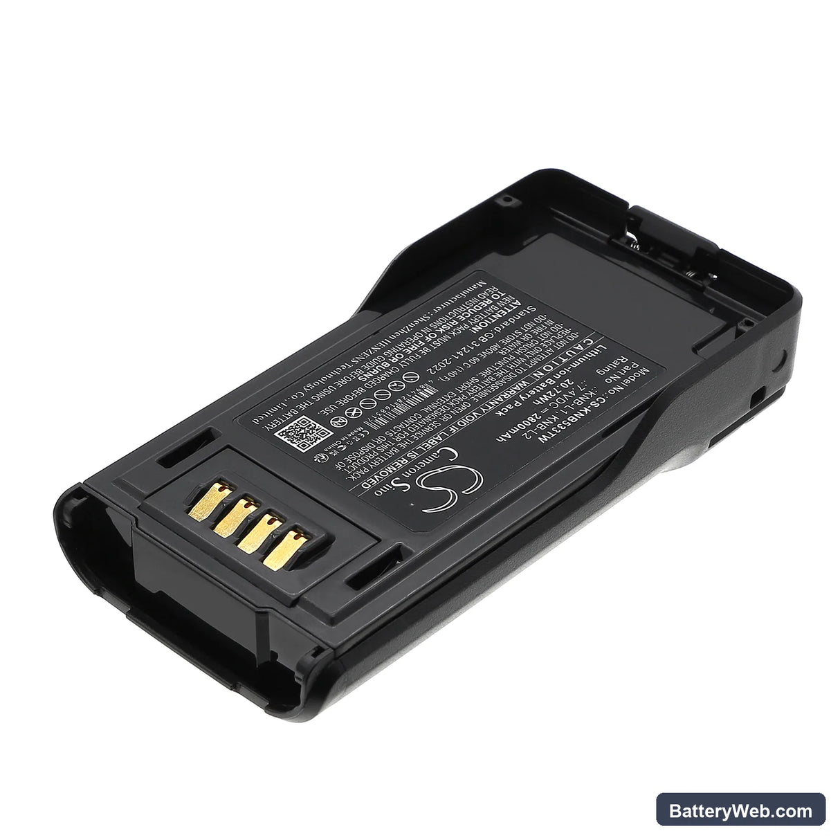 Kenwood P25 Replacement Battery, 7.4V, 2800mAh, Li-ion 2