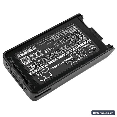 Kenwood TK-2140 Replacement Battery, 7.4V, 2000mAh, Li-ion 2