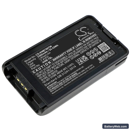 Kenwood TK-2140 Replacement Battery, 7.4V, 3300mAh, Li-ion 1