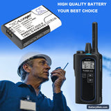 Kenwood NX-P500 Replacement Battery, 3.6V, 2350mAh, Li-ion 4