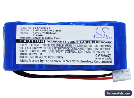 Sherwood Kangaroo 224 Feeding Pump Replacement Battery, 7.2V, 3000mAh, Ni-MH 1