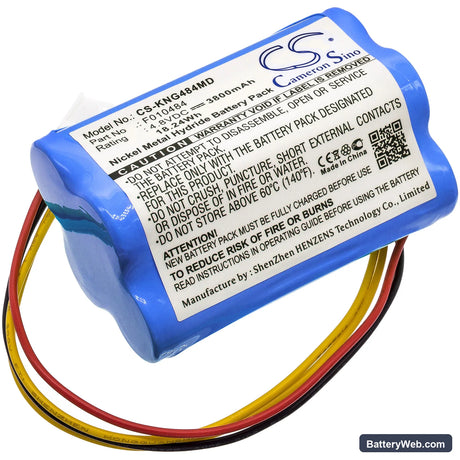 Covidien Kangaroo ePump Replacement Battery, 4.8V, 3800mAh, Ni-MH 1