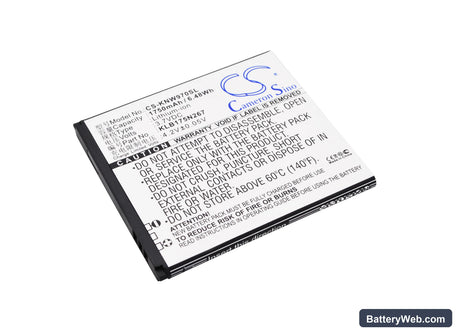 Fly W970 V973 V870 Replacement Battery, 3.7V, 1750mAh, Li-ion 1