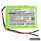 IKO3 HeartMirror ECG Replacement Battery, 6V, 1500mAh, Ni-MH 3