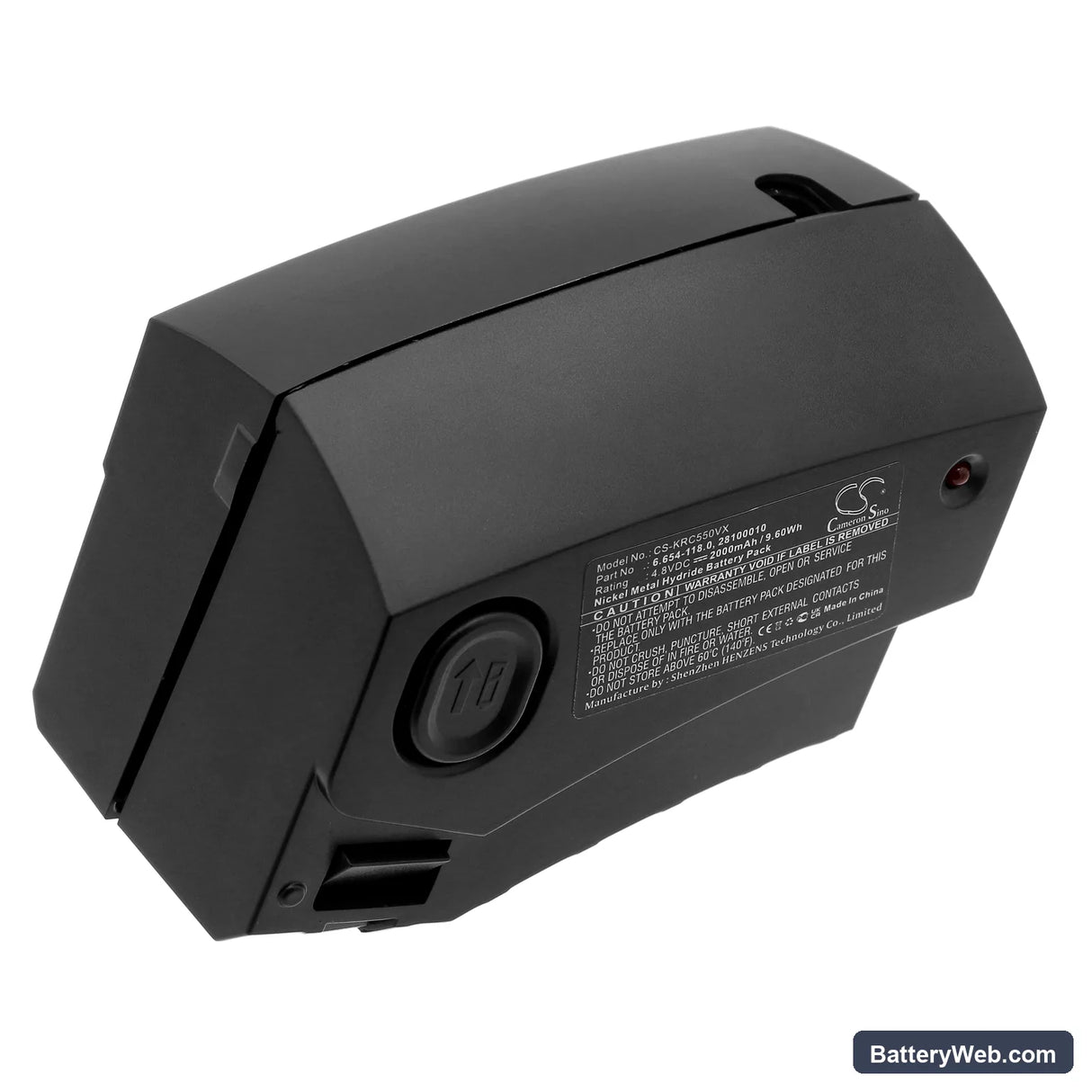 Karcher KC55 Replacement Battery, 4.8V, 2000mAh, Ni-MH 3