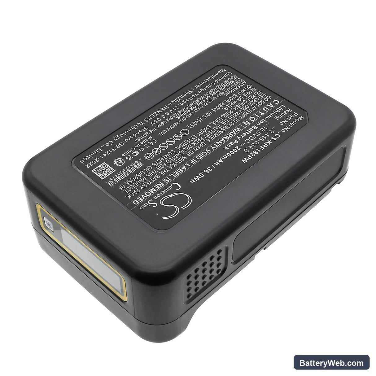 Karcher 14442420 Replacement Battery, 18V, 2000mAh, Li-ion 4