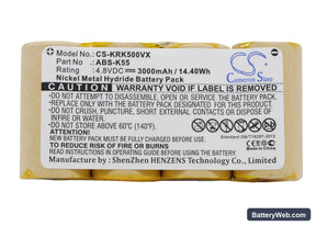 Karcher K50 Replacement Battery, 4.8V, 3000mAh, Ni-MH 1