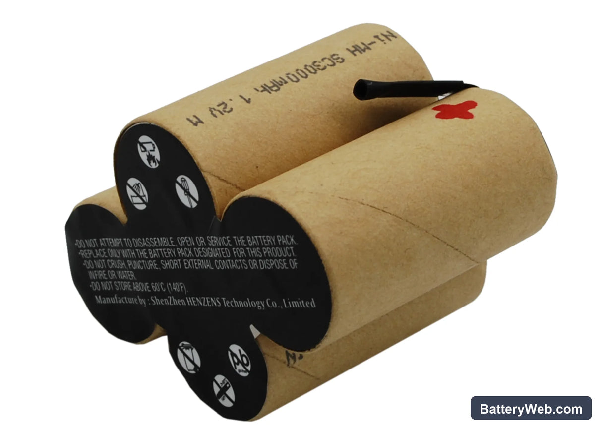 Karcher K55 Replacement Battery, 4.8V, 3000mAh, Ni-MH 3