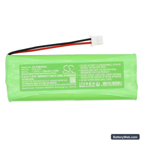 KERN AUTO-OFF-Funktion Replacement Battery, 7.2V, 750mAh, Ni-MH 3