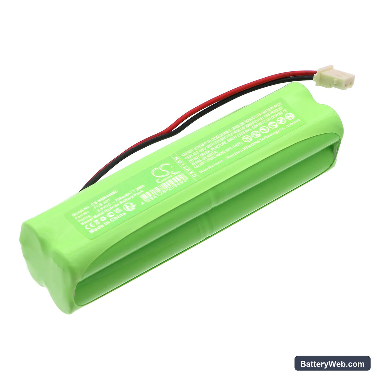 KERN 440 Replacement Battery, 9.6V, 750mAh, Ni-MH 1