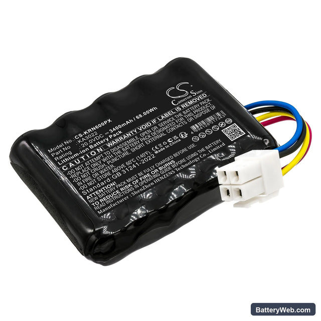 Kress Mission Replacement Battery, 20V, 3400mAh, Li-ion 1