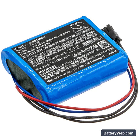 Kronos InTouch 9000 Replacement Battery, 11.1V, 2600mAh, Li-ion 1