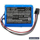Kronos InTouch 9000 Replacement Battery, 11.1V, 2600mAh, Li-ion 3