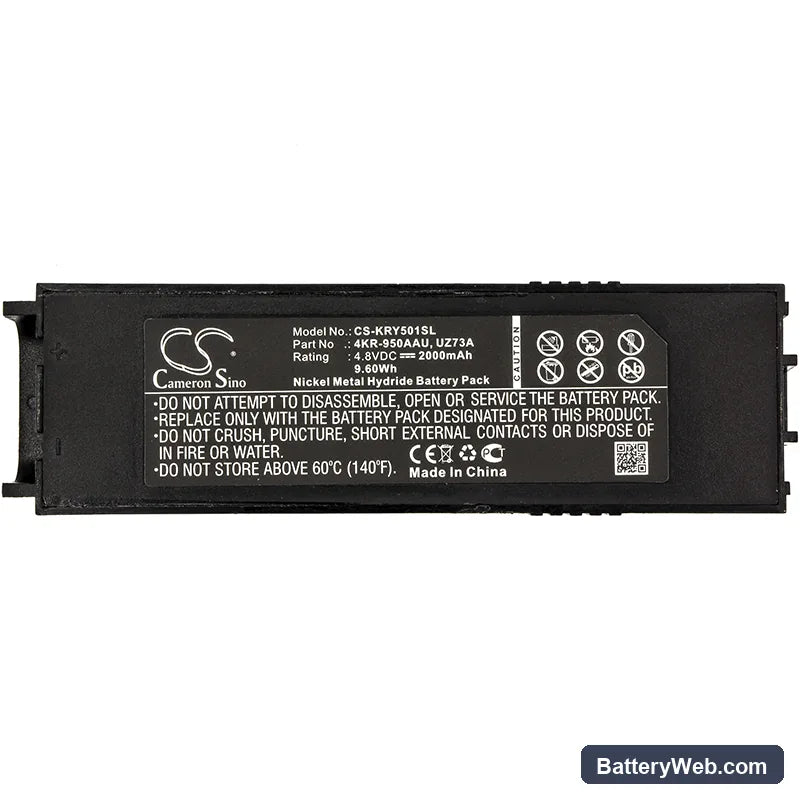 Kinryo KC501A Replacement Battery, 4.8V, 2000mAh, Ni-MH 3
