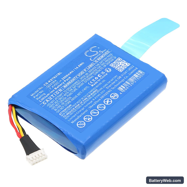 Szzt KS8210 Replacement Battery, 7.4V, 2000mAh, Li-ion 1