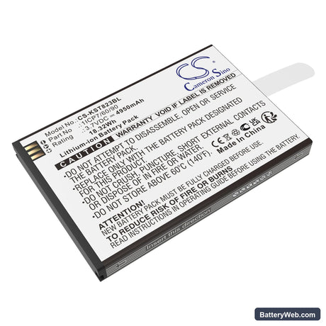 Szzt KS8223 Replacement Battery, 3.7V, 4950mAh, Li-ion 1