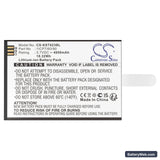 Szzt KS8223 Replacement Battery, 3.7V, 4950mAh, Li-ion 5