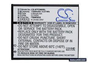 Fly IQ442 Replacement Battery, 3.7V, 1300mAh, Li-ion 1