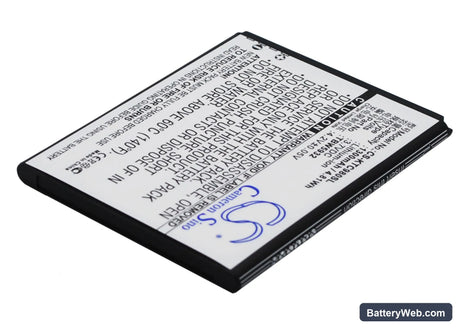 Fly IQ442 Replacement Battery, 3.7V, 1300mAh, Li-ion 3