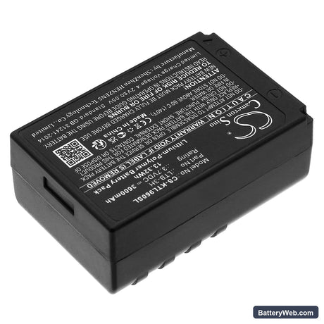 Muratec KDS ATL-X6 Replacement Battery, 3.7V, 3600mAh, Li-Polymer 2
