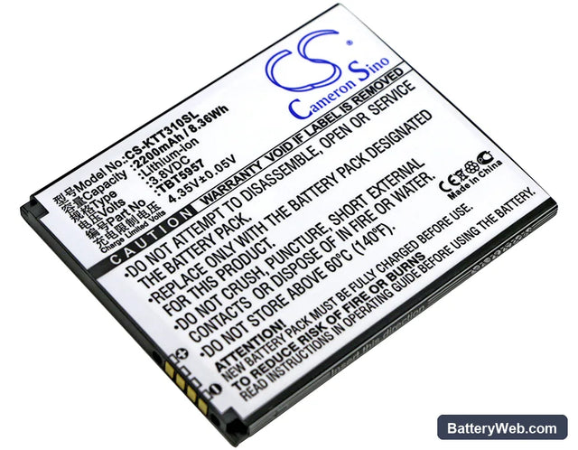 Highscreen Spider Replacement Battery, 3.8V, 2200mAh, Li-ion 1