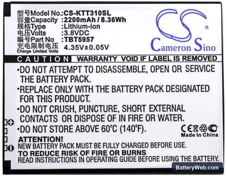 Highscreen Spider Replacement Battery, 3.8V, 2200mAh, Li-ion 3