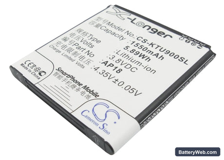 BLU Tank 4.5 Replacement Battery, 3.8V, 1550mAh, Li-ion 1