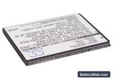 K-Touch W70 Replacement Battery, 3.7V, 1500mAh, Li-ion 2