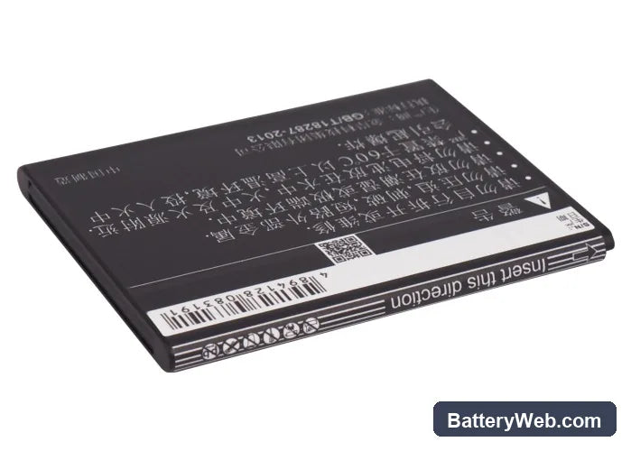 K-Touch W70 Replacement Battery, 3.7V, 1500mAh, Li-ion 3