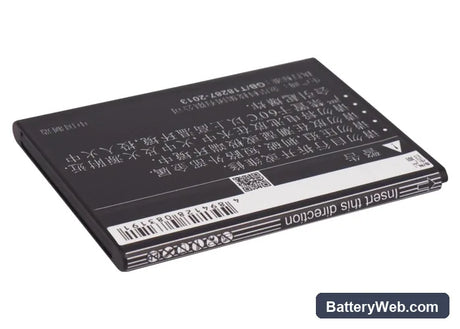 K-Touch W70 Replacement Battery, 3.7V, 1500mAh, Li-ion 3