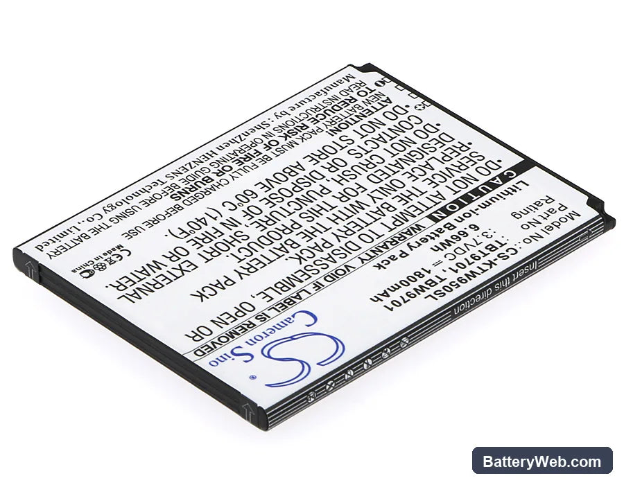 K-Touch S5 Replacement Battery, 3.7V, 1800mAh, Li-ion 2