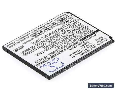 K-Touch S5 Replacement Battery, 3.7V, 1800mAh, Li-ion 2