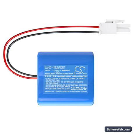 i kub 212 Replacement Battery, 4.8V, 3000mAh, Ni-MH 3