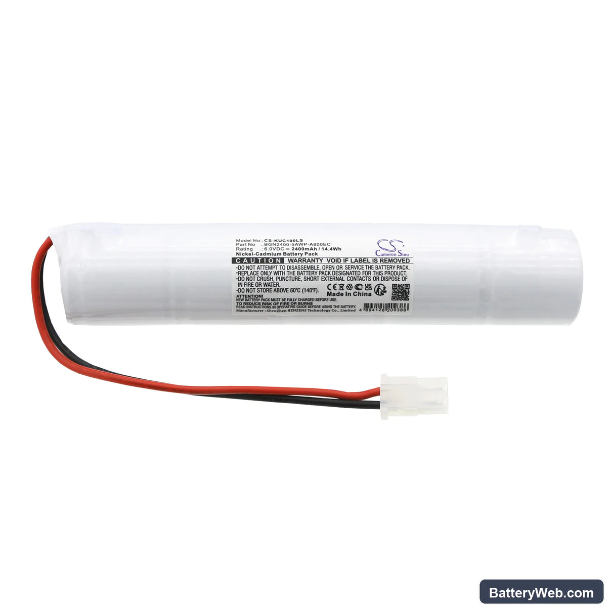 Kaufel C1 Replacement Battery, 6V, 2400mAh, Ni-CD 3