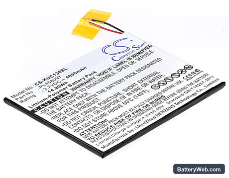 KURIO 7S Replacement Battery, 3.7V, 4000mAh, Li-Polymer 1